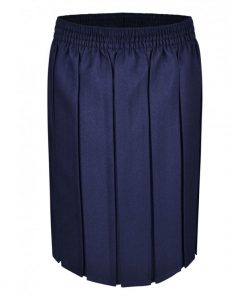 Box pleat skirt navy