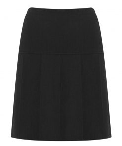 Charleston pleated skirt black