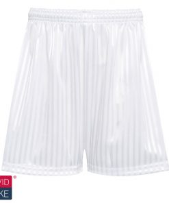 Shadow stripe PE shorts white