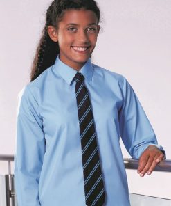 Twinpack girl's blue long sleeved blouse