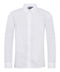 Twinpack girl's white long sleeved blouse