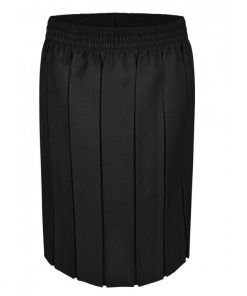 Box pleat skirt black