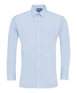 Twinpack boy's blue long sleeved shirts, Standard - Long Sleeve, Holy Cross Primary School, Mount Street Primary School, Saltash Community School