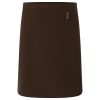 Stretch heart skirt brown, A-line, DHSG