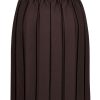 Jnr brown boxpleat skirt, DHSG