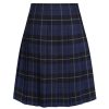 Blue tartan stitch down skirt, Pleated, Plymstock Secondary School, Torpoint Community College