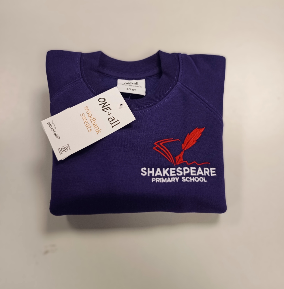 Shakespeare Nursery sweatshirt, Shakespeare Primary School