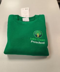 Laire Green Preschool sweatshirt, Laira Green Primary